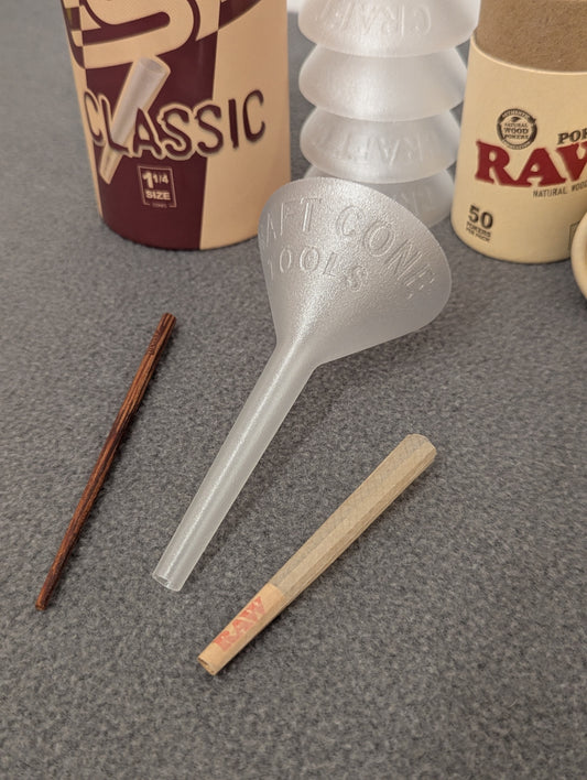 Classic Pre-rolled Cone Filler & Packing Tool V2 - Clear